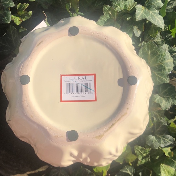 Debi Lilly Pumpkin Ceramic Planter Fall Autumn Thanksgiving 4 1/4" x 6 1/2" - Picture 5 of 5